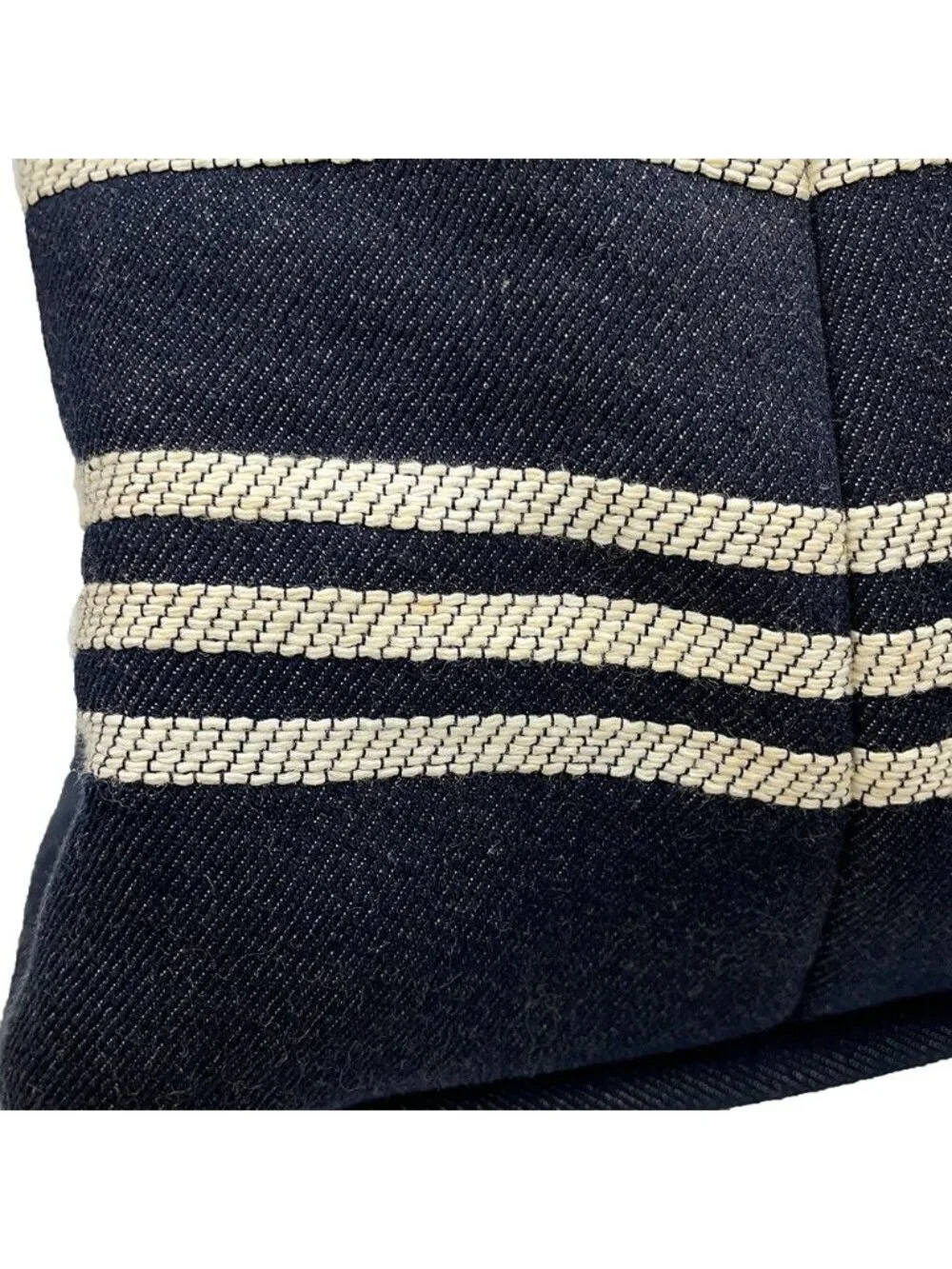 Chanel Tote CC Logo Denim Leather 2-Way Shoulder Bag